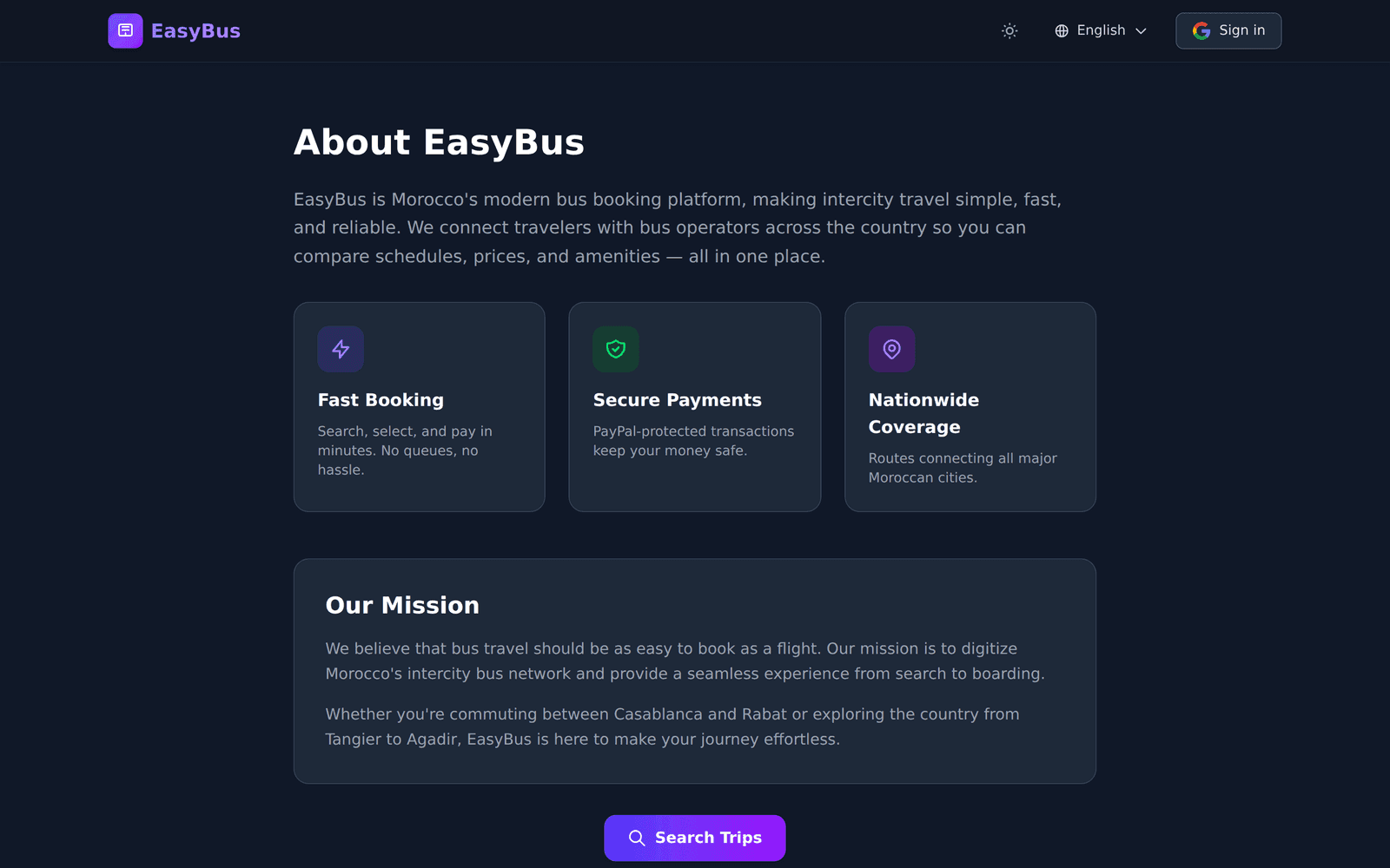 EasyBus screenshot